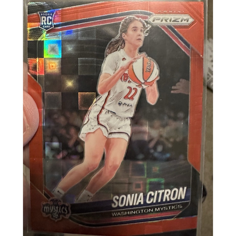 SONIA CITRON Red Pandora /199  2025 PRIZM WNBA Rookie Washington Mystics RC #122
